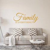 Muursticker Family Is Everything -  Goud -  160 x 66 cm  -  alle muurstickers  engelse teksten  woonkamer - Muursticker4Sale