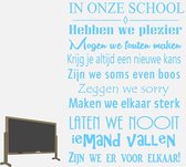 Muursticker In Onze School -  Lichtblauw -  100 x 141 cm  -  nederlandse teksten  bedrijven  alle - Muursticker4Sale