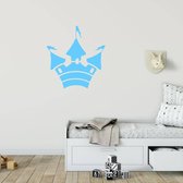 Muursticker Kasteel -  Lichtblauw -  80 x 76 cm  -  baby en kinderkamer  alle - Muursticker4Sale