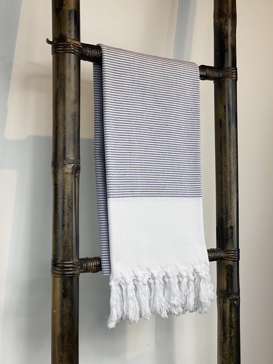 Romana Products Telly Gain Hamamdoek - Baddoek - Strandlaken - Saunalaken - 100cm x 180cm - Blauw