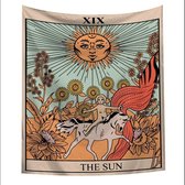 The Sun XIX (Horse) Wandkleed - Tarot Kaarten - Wanddecoratie Tarotkaart - 70x95CM