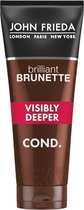 4x John Frieda Brilliant Brunette Visibly Deeper Colour Conditioner 250 ml