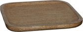 Casa Vivante Lora Tray - Vierkant schaal - kleine Serveerschaal - Decoratieve schaal - 15 x 15 x 2 cm - Mangohout
