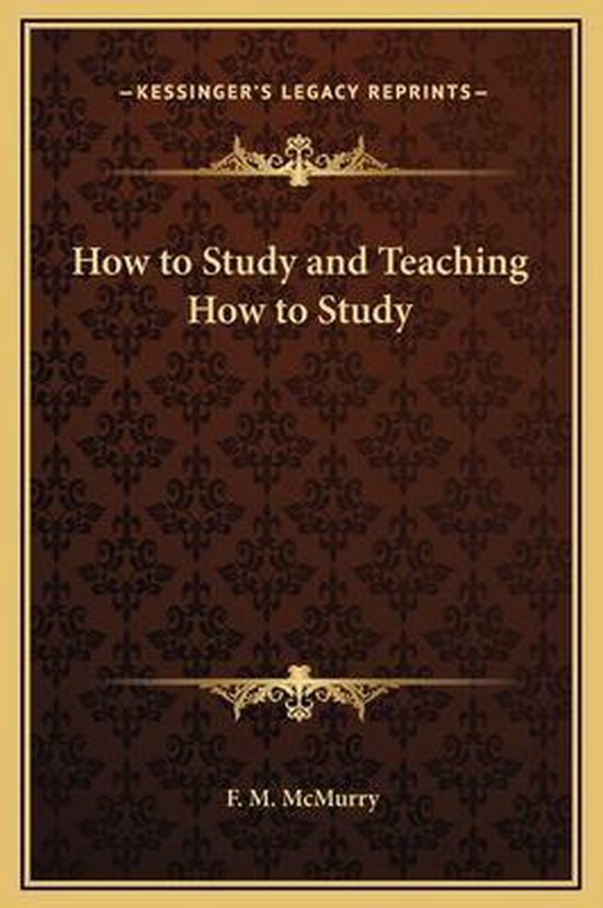 How to Study and Teaching How to Study - cover