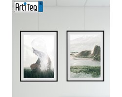 Schilderij ophangsysteem-schilderijophangsysteem-Artiteq-plafondophangsysteem-zwart ophangsysteem-20 METER (inclusief haken en koorden) 9.6835S