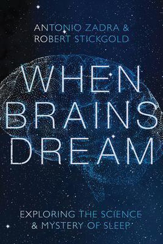 Couverture du livre 'When Brains Dream' avec une image d'un réseau de neurones dans l'espace.