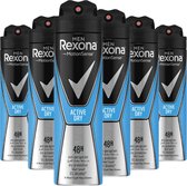 Rexona Men Active Dry Deodorant Spray - 6 x 150 ml - Voordeelverpakking