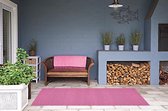 Kunstgras Tapijt RAINBOW Flamingo Pink - 100x400cm - 25mm|artificial grass|gazon artificiel|roze|tuin|balkon|terras|kinderkamer|speelkamer