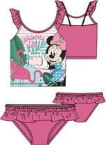 Minnie Mouse flamingo bikini - roos - maat 98 / 3 jaar