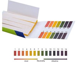 1 Pack PH Strip Test - Lakmoes Papier Zuur Meten Base 1 14 - Zwembad Aquarium - 80 Strips