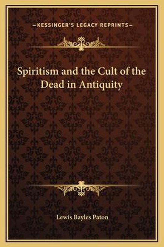 Spiritism and the Cult of the Dead in Antiquity - cover
