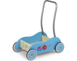 Simply For Kids Houten Duwwagen Blauw