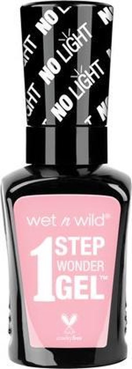 Wet 'n Wild 1 Step Wonder Nail Color Gel - 721A Pinky Swear - Roze - Nagellak - 13.5 ml