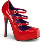 Bondage-03 red patent - (EU 37 = US 7) - Devious