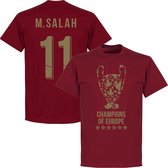 Liverpool Trophy M. Salah 11 Champions of Europe 2019 T-Shirt - Rood - XXL