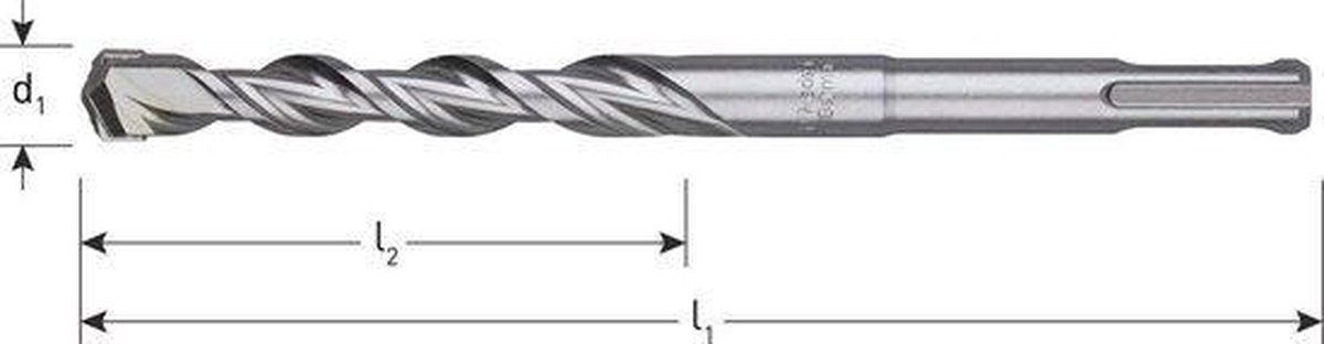 Herhaald Opeenvolgend hoe te gebruiken Steenboor, Betonboor, SDS-plus hamerboor 2-snijder 14,0 mm x 200  mm-werklengte | bol.com