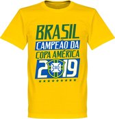 Brasil Campeao 2019 T-Shirt - Geel - 3XL
