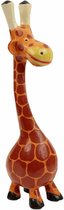 Beeld - Giraffe - Hout - 49x12x11 cm - Sarana - Fairtrade Indonesie - Fairtrade