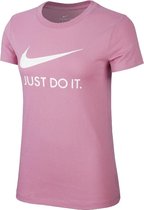 Nike - NSW Tee JDI Slim Essential WMNS - Dames Tee - L - Roze