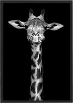 Canvas poster Giraffe 50x70 cm | Afrikaanse dieren poster portret