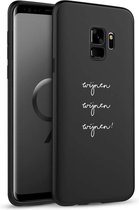 iMoshion Design voor de Samsung Galaxy S9 hoesje - Wijnen Wijnen Wijnen - Zwart