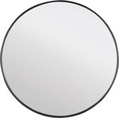 Miroir de salle de bain Differnz Rond 65x65cm Cadre Aluminium Noir Mat