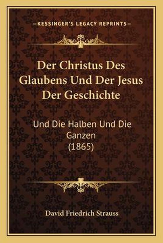 Der Christus Des Glaubens Und Der Jesus Der Geschichte - cover