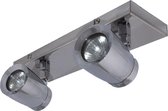Home Sweet Home halogeen opbouwspot Imber 2 lichts 32 cm | chroom