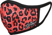 Joya Mondkapje - Dames - Herbruikbaar - Leopard - Rood - One Size