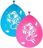 16x Ballons de fête pour enfants sur le thème des sirènes - Articles de fête et décoration pour enfants
