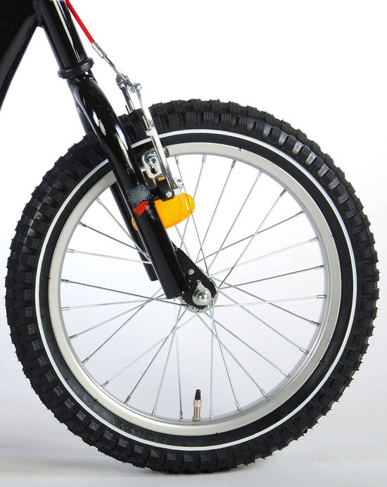Volare Step - Jongens en Meisjes - 16 inch - Zwart/Rood van Volare — afbeelding 4