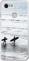 Google Pixel 3 Hoesje Transparant TPU Case - Surfing #ffffff