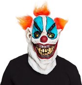 Halloween Masker Freaky Clown Deluxe met Haar