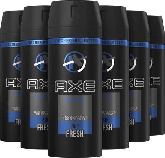laat staan Oom of meneer Maken Axe Anarchy Bodyspray Deodorant - 6 x 150 ml - Voordeelverpakking | bol.com