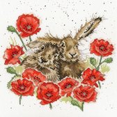 Borduurpakket LOVE IS IN THE HARE - HANNAH DALE - BOTHY THREADS