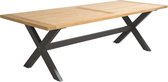 Beach7 Moonlight rechthoekige Tuintafel Antraciet 300x100x76cm Aluminium - Teak