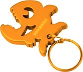 Munkees Flesopener Piranha 3,9 Cm Staal Oranje