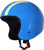 Eassun Ski Helm Apache Racing - Skihelm - Unisex - 57-59 (M) - Blauw/Geel Reg