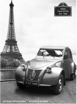 Citroën Paris Tour Eiffel Tinnen Bord