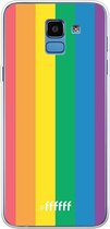 Samsung Galaxy J6 (2018) Hoesje Transparant TPU Case - #LGBT #ffffff