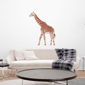 Muursticker Giraffe -  Bruin -  46 x 60 cm  -  slaapkamer  woonkamer  dieren - Muursticker4Sale
