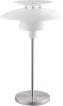 EGLO Brenda tafellamp - 1 lichts - E27 - Ø 32 cm. - wit, nikkel-mat