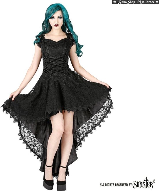Melanie Gothic jurk zwart Sinister (L-40) 
