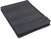 Knit Factory Joly Gebreid Plaid - Woondeken - plaid - Wollen deken - Kleed - Antraciet - 160x130 cm