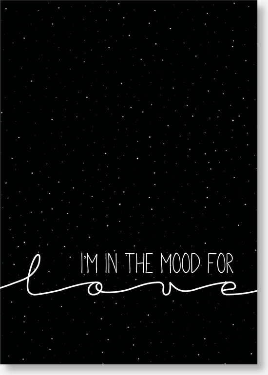 A2 poster | I'm in the mood for love | Zwart | MOODZ design