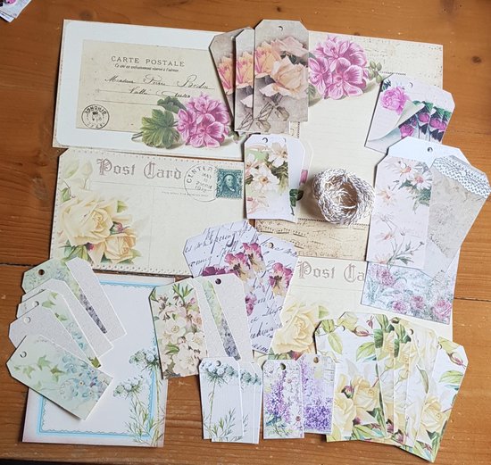 Papier Pakket Bulletjournal Cadeau Tags Art Journal Tag