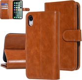 UNIQ Accessory DonkerBruin hoesje iPhone XR - Book Case - Zachte huid