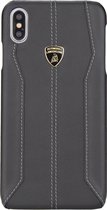 Zwart hoesje van Lamborghini - Backcover - D1 Serie - iPhone XR - Genuine Leather - Echt leer