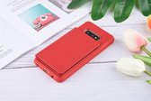 UNIQ Accessory Galaxy S10e Kunstleer Backcover hoesje - Rood (S10e)