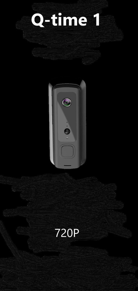 Q-time - 1 HD720P - Draadloze slimme deurbel - Slank ontwerp - afbeelding 2
